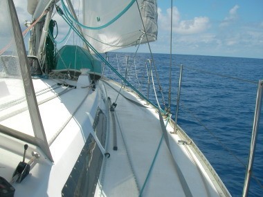 sedate sailing after leaving Vanuatu