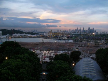 view from Merlion Sentosa