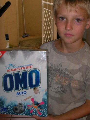 Michael and famous Omo box