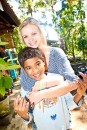 Kimberley with one of the orphanage kids