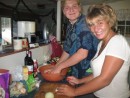 Marta and Magda preparing Polish delights