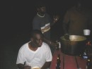 Boys cooking night Hog Island