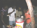 local Grenada Boys cooking on Hog Island