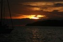Sunset at La Cruz anchorage