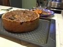 A homemade quiche, along with homegrown squash