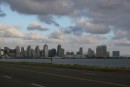 Our view of San Diego skyline from our marina