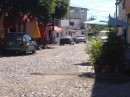 One of the streets in La Cruz.  
