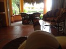 Now I am in a Simply Baku casita, recuperating.  That big hump in the foreground is my knee under wraps.  