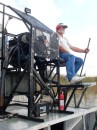 The airboat.  Two enormous fans behind the driver