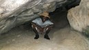 Lyle in one of the "slave caves".  Slaves hid in the caves around Gross Piton before emancipation.  There was a community of cave dwellers