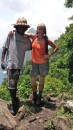Lyle and Kate at half way - on the way down.  Gross Piton is 2600ft
