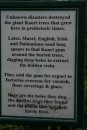 9) Sure hope you can read this - it tells about what might have happened to the Ancient Kauri trees.
