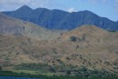 The NW side of Viti Levu - almost reminded us of California!  Notice the difference in the brown foothills compared to the dark green of the higher peaks.