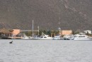 Our little marina in Topolobampo.  It only held about 30 boats and we were the only sailboat to be there in a long time!  