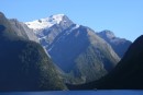 This mountain is called Mitre Peak because it looks like the Pope