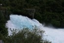5) The rushing water of Huka Falls.