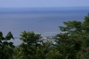 The view of Apia harbor from up top of Mt. Vaea - by the Stevenson tomb.
