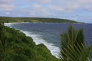 The view south from the resort.  This would be a very pretty place to stay if you were to visit Niue!