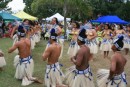 Some dancers at a show during the Constitution Week market (like a small swap meet).  I hate to tell our fellows, but these girls look a lot prettier in their coconut bras!