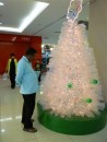Recycled plastic bottles make for an ecological Xmas tree in Port Dickson!