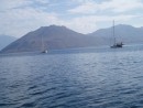 Leaving the anchorage  in Selat Flores