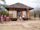 Paying money at Rinca Island for entry to Komodo National Park - and well worth it!