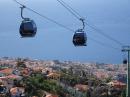 Cable cars from Funchal to Monte : The cable car takes you on a 15 minute ride up into the hills.