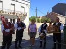 Musicians in traditional dress : We have no idea what festival this was but the musicians wound their way through the town of Palmeira for most of the day. There is a very strong Celtic connection in Galicia. 