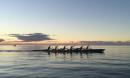 Evening Paddlers : From dawn to (past) dusk you see locals enjoying this hugh sport. But it