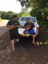 Hiva Oa: All tours of the island come with music. And these  guys are pretty good!