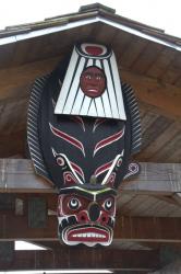 First Nation carving.