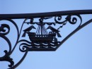 This image seemed to be the embem of Lisbon and appeared on all the street lamps.