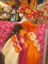 Grass skirts in the market place.
 Photo from Karen on Flapjack.