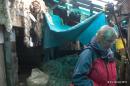 Sue in the wool shed.