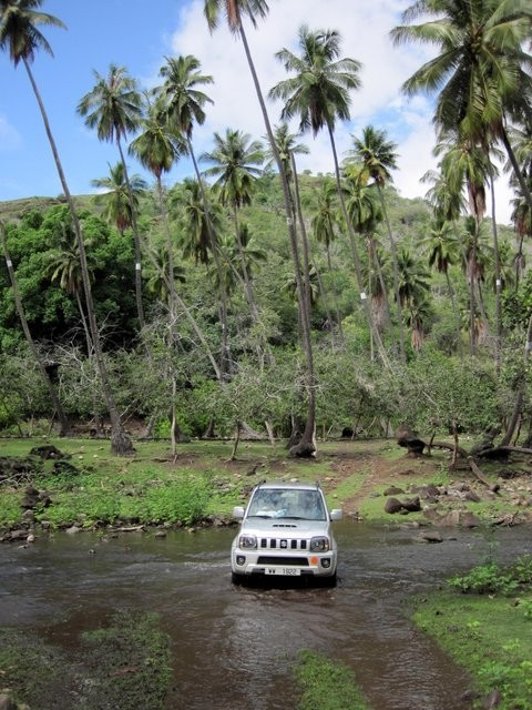 Our jeep for the day, one of the river crossings