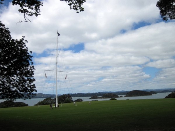 The famous flagpole at Waitangi.