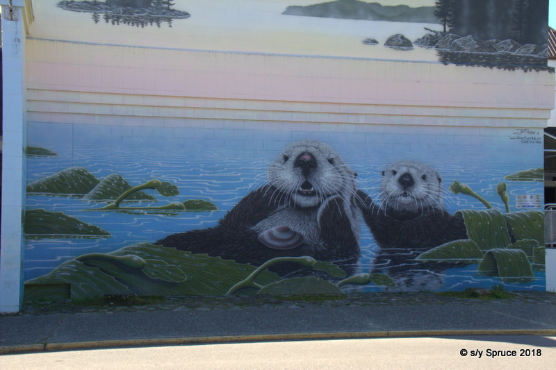 Sea Otter mural.