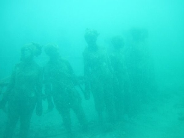 Sculpture Park, another of the underwater exhibits