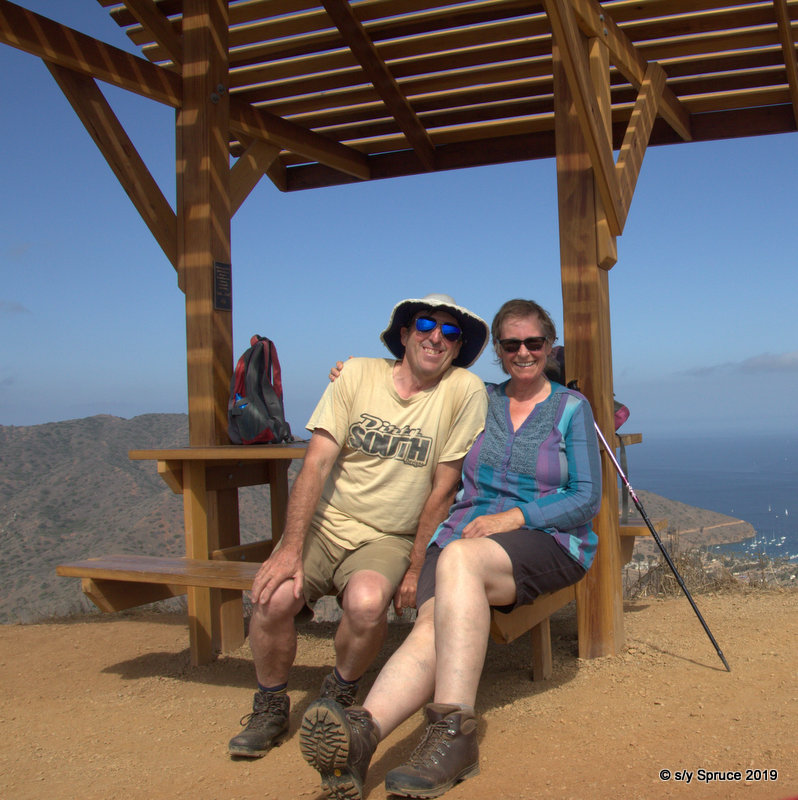 sweaty heaps at the top of the hill Santa Catalina
