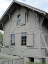One of the houses moved to Mystic Seaport.