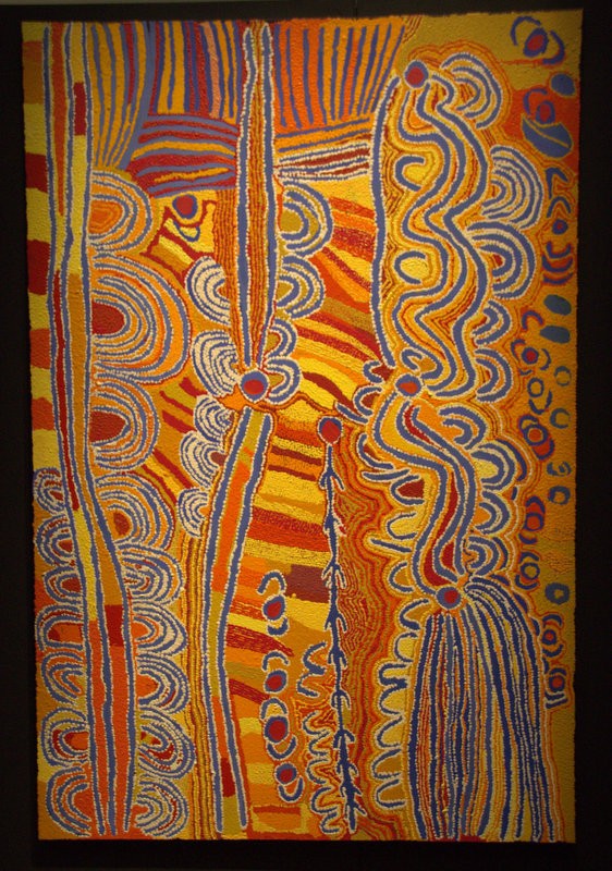 A modern Aborigal painting.