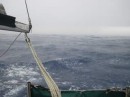 Looking aft with lotsa wind and rain