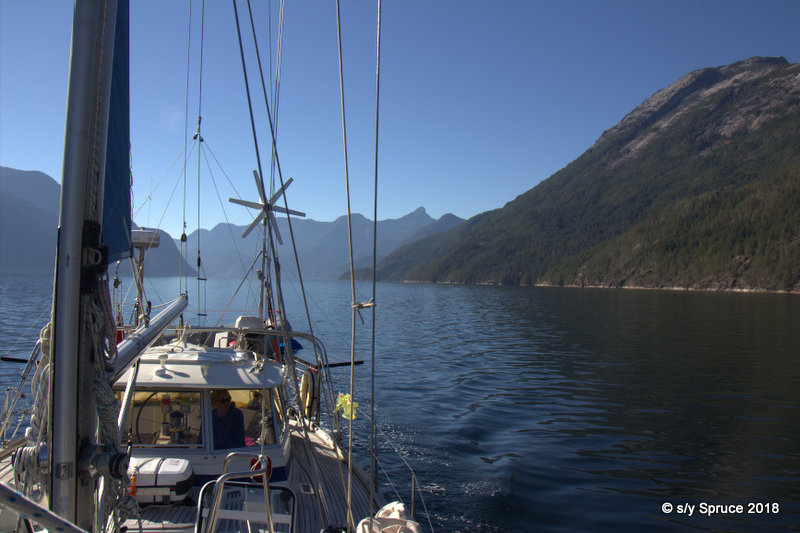 on our way to Princess Louisa Inlet.