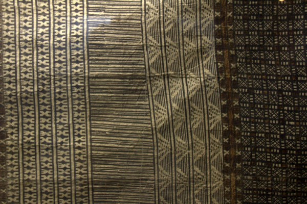 Masi decorated in traditional patterns.