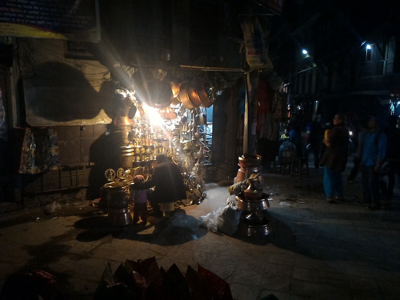 The night market in Katmandu.