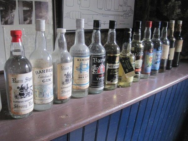 A selection of old bottles