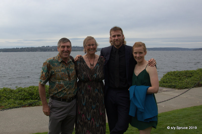 Andy, Sue, Robin and Hanneke at the wedding