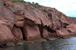 Beautiful rock formations  Ensenada Grande.