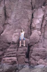 Ada on the rocks