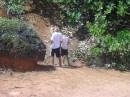 Daniel and John watering the Red Rocks!.JPG